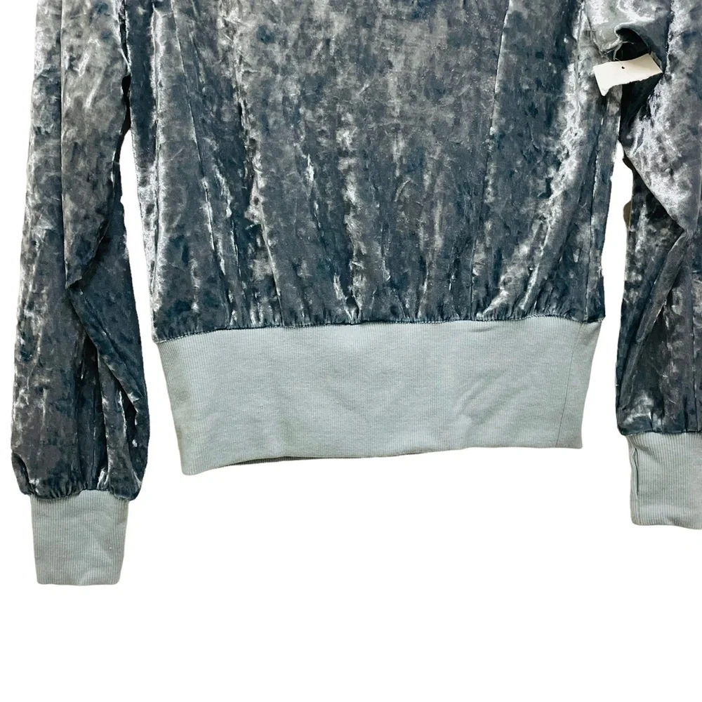 NEW HABITUAL GIRL Crushed Velvet Hoodie Size 14 Sweatshirt - Picture 4 of 7